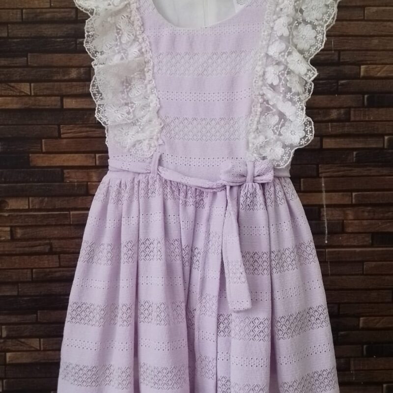 Purple dress with a touch of lace