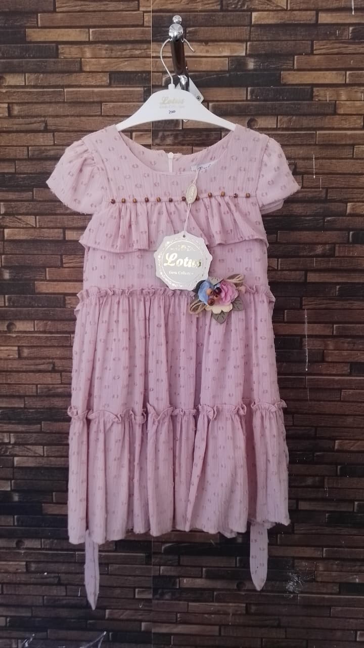 Tiered Pink Enfetto Dress